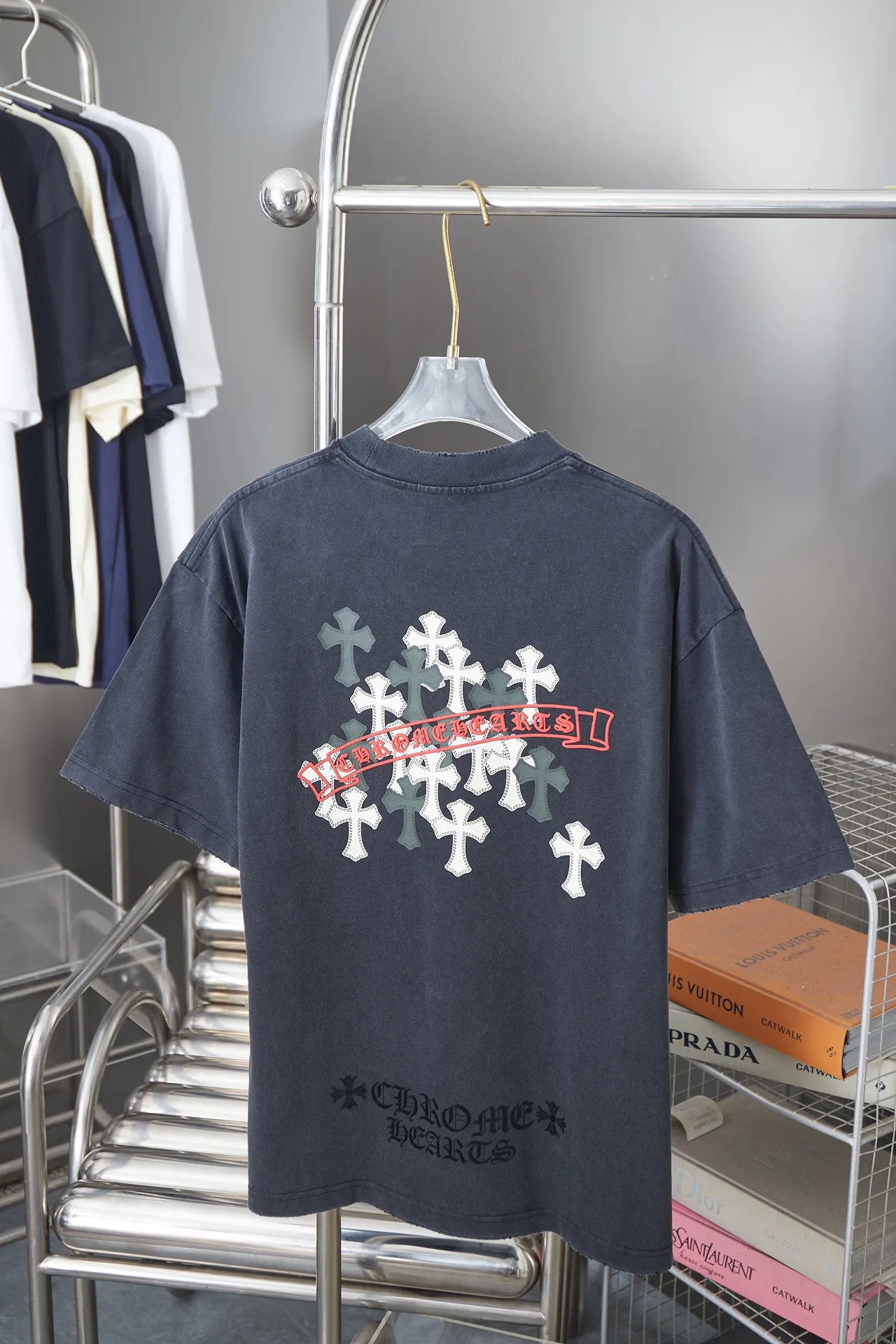100 Ch*ome Hearte 26SS New Arrival logo 100% 32 1X 1 ➕ logo ：Black/Gray/Blue/ Red Size：S/M/L/XL